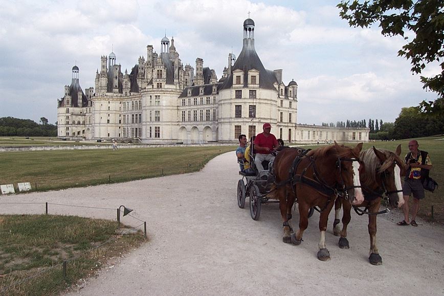 zámek Chambord s konem